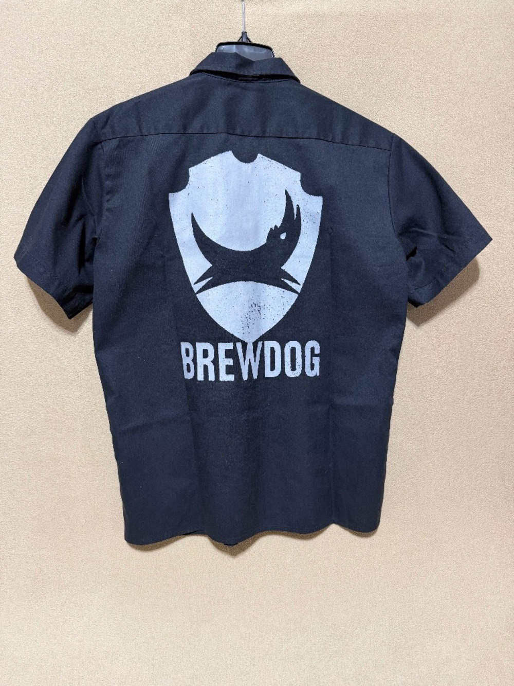 BrewDog Brewery Dickies FLEX Work Shirt Men's L Black Craft Beer Brewery